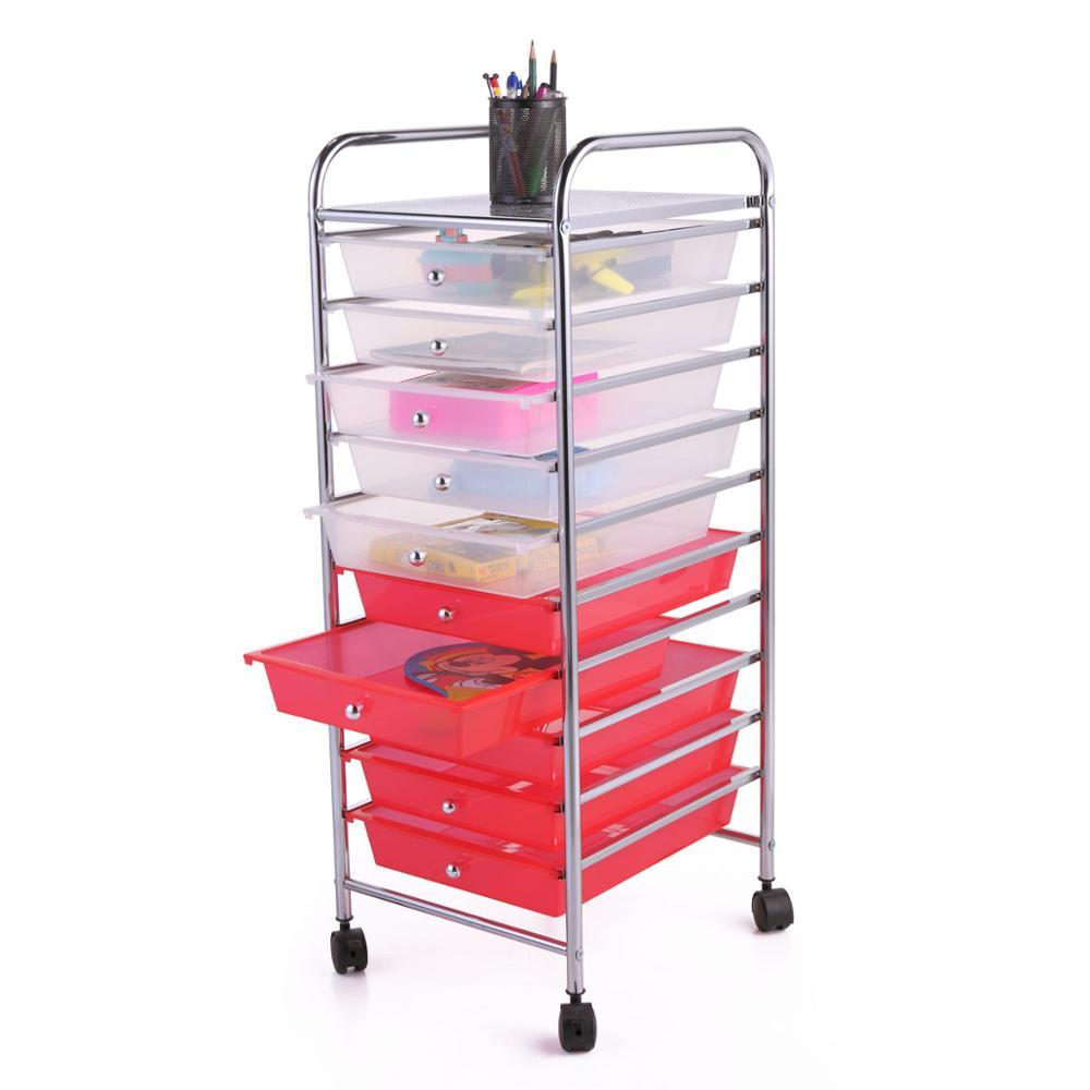 Heavy Duty 10 Drawer Rolling Storage Organizing Cart - Westfield Retailers