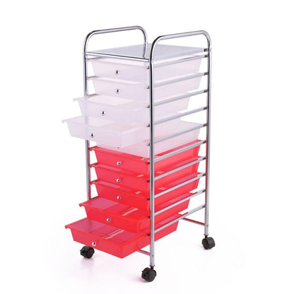 Heavy Duty 10 Drawer Rolling Storage Organizing Cart - Westfield Retailers