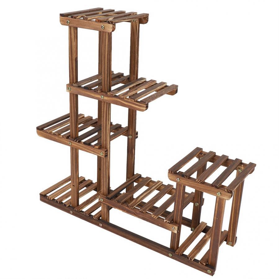 Large Multi Tiered Indoor Wooden Plant Stand - Westfield Retailers