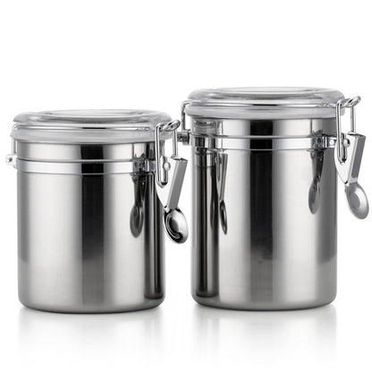 Stainless Steel Kitchen Storage Canister Set 4pcs - Westfield Retailers