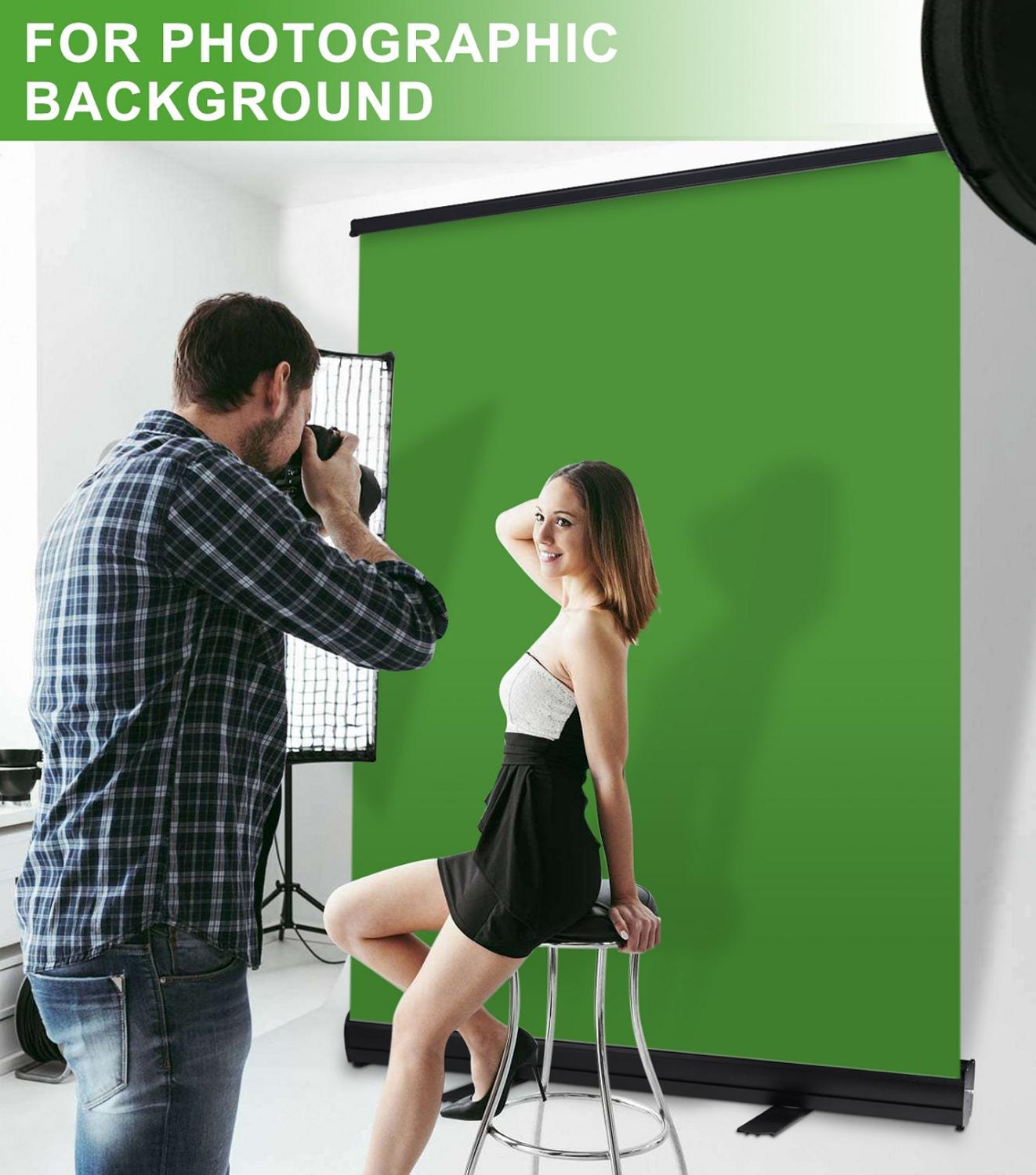 Portable Retractable Collapsible Chroma Key Green Screen Backdrop, 110 x 200 cm - Westfield Retailers - Westfield Retailers