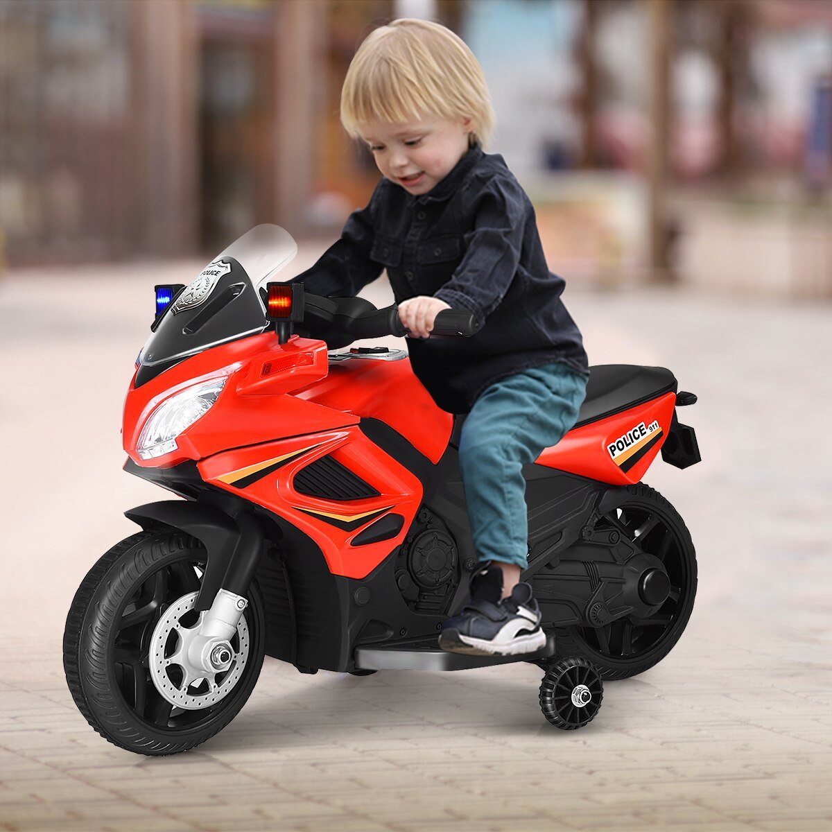 Kids Small Ride On Electric Police Motorcycle Bike - Westfield Retailers