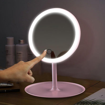 Compact Adjustable LED Light Up Makeup Face Mirror - Westfield Retailers