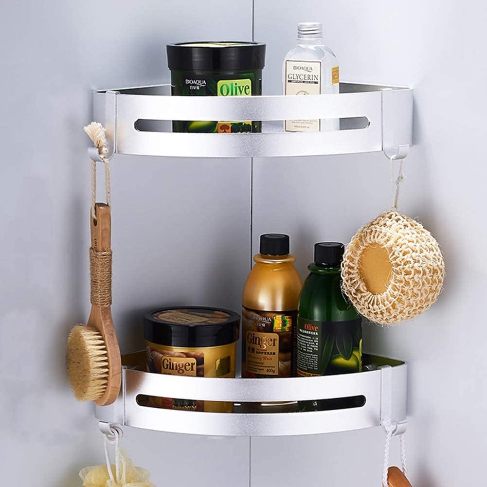 Large Wall Mounted Bathroom Shower Corner Shelf Caddy Rack - Westfield Retailers