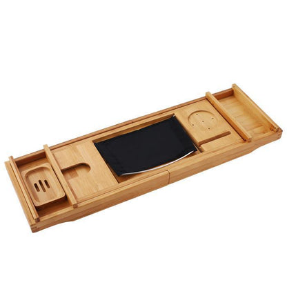 Large Spacious Bamboo Bathtub Caddy Tray - Westfield Retailers