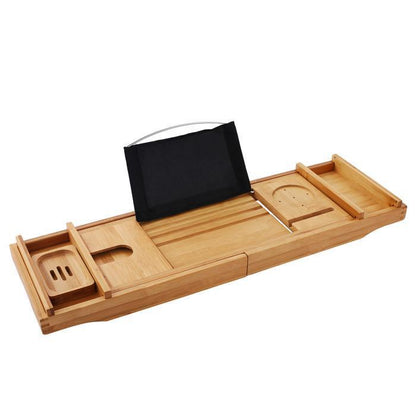 Large Spacious Bamboo Bathtub Caddy Tray - Westfield Retailers