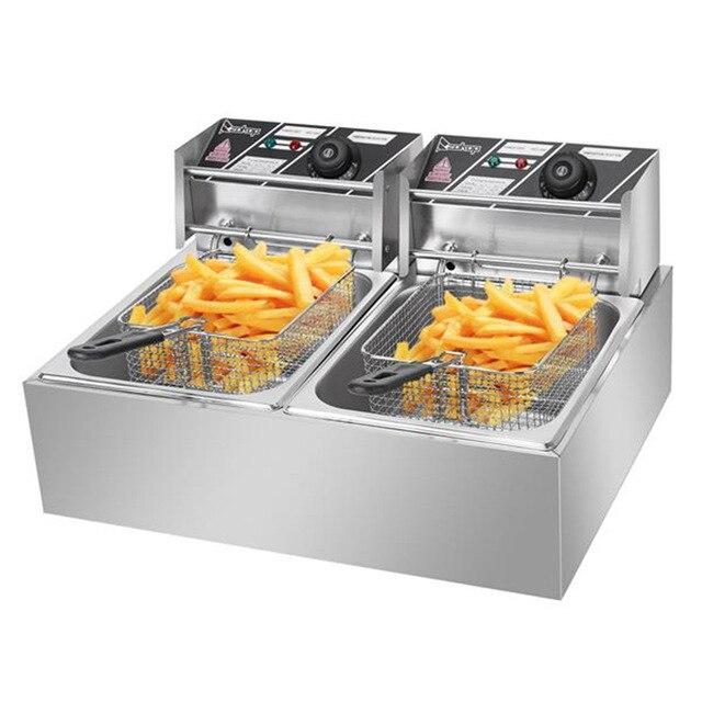 Premium Electric Double Deep Oil Fryer With Basket - Westfield Retailers