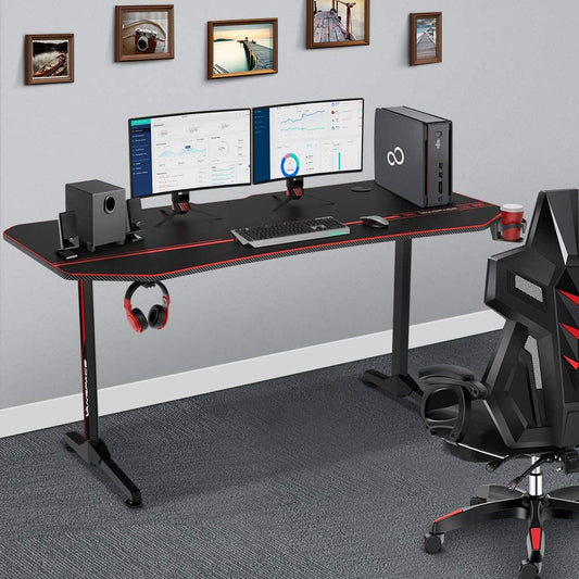 Large Ergonomic Home Gaming Computer Table Desk 63 in - Westfield Retailers