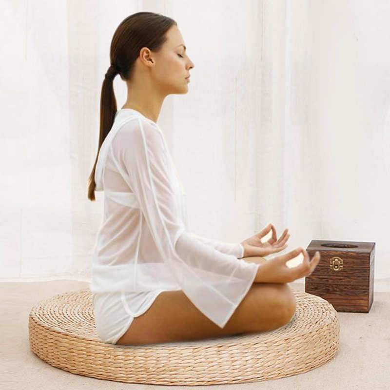 Natural Round Meditation Floor Pillow Cushion - Westfield Retailers