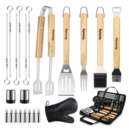 Grill BBQ Utensil Tool Set Kit With Case - Westfield Retailers