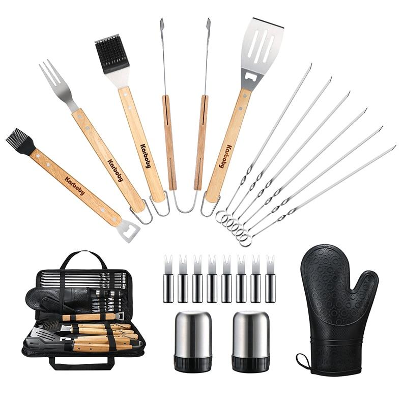 Grill BBQ Utensil Tool Set Kit With Case - Westfield Retailers