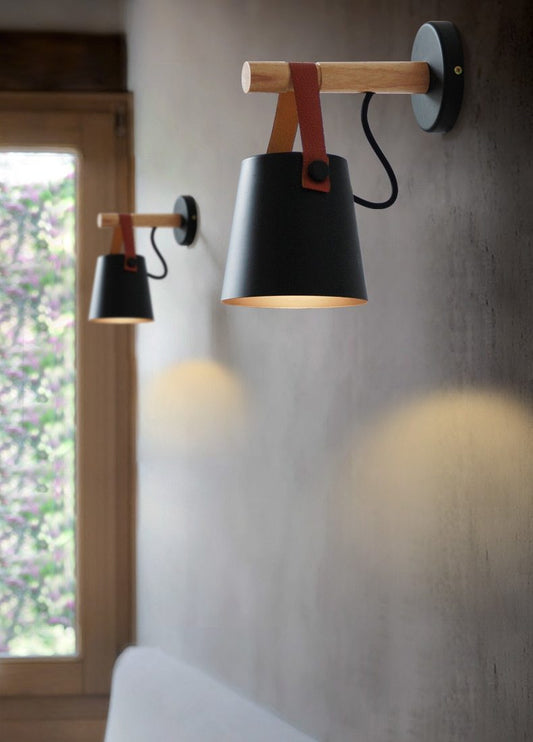 Nordic Wooden Hanging Wall Lamp - Westfield Retailers