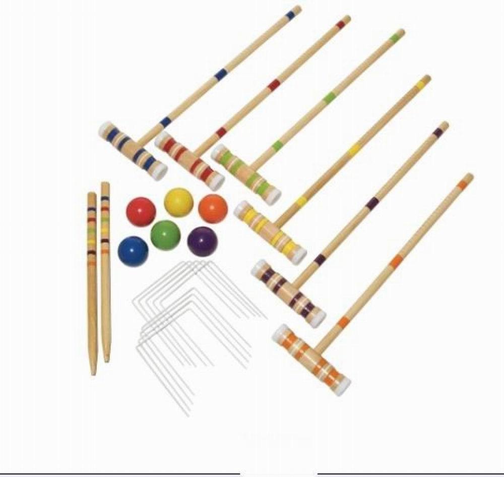 Premium Wooden Croquet 4 Players Game Set - Westfield Retailers