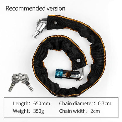 Foldable Bike Chain Cable Metal Lock - Westfield Retailers