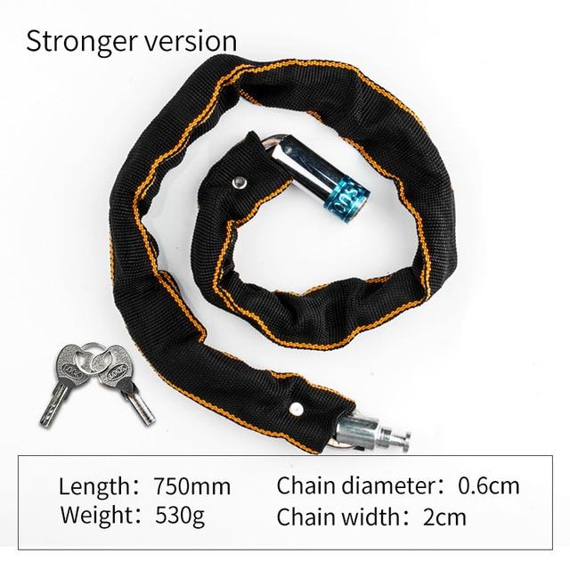 Foldable Bike Chain Cable Metal Lock - Westfield Retailers