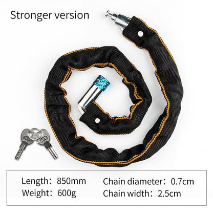 Foldable Bike Chain Cable Metal Lock - Westfield Retailers