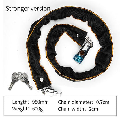 Foldable Bike Chain Cable Metal Lock - Westfield Retailers