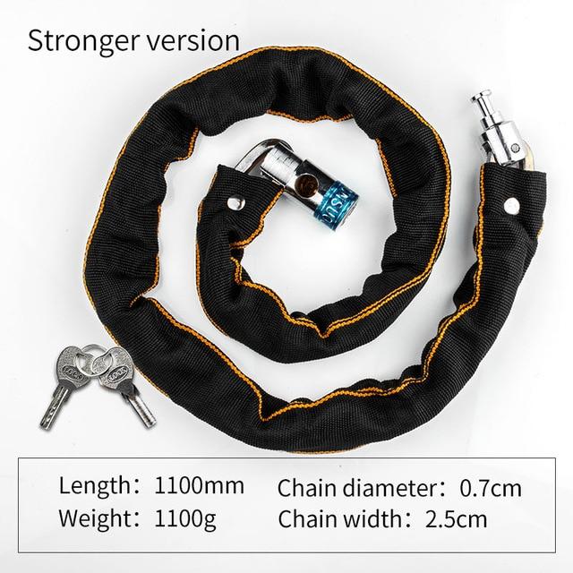 Foldable Bike Chain Cable Metal Lock - Westfield Retailers