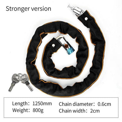 Foldable Bike Chain Cable Metal Lock - Westfield Retailers