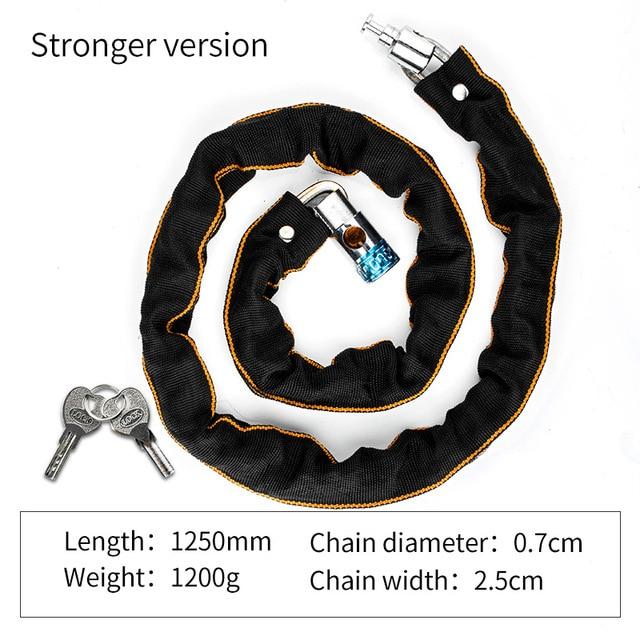 Foldable Bike Chain Cable Metal Lock - Westfield Retailers