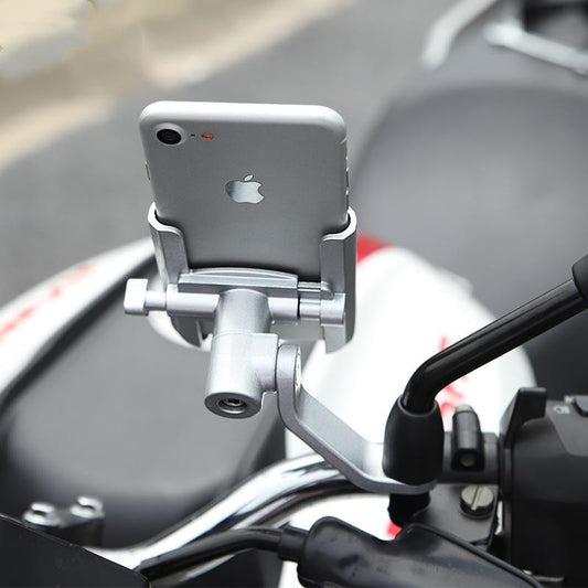 Motorcycle Cell Phone Holder Handlebar Mount Aluminum Alloy - Westfield Retailers