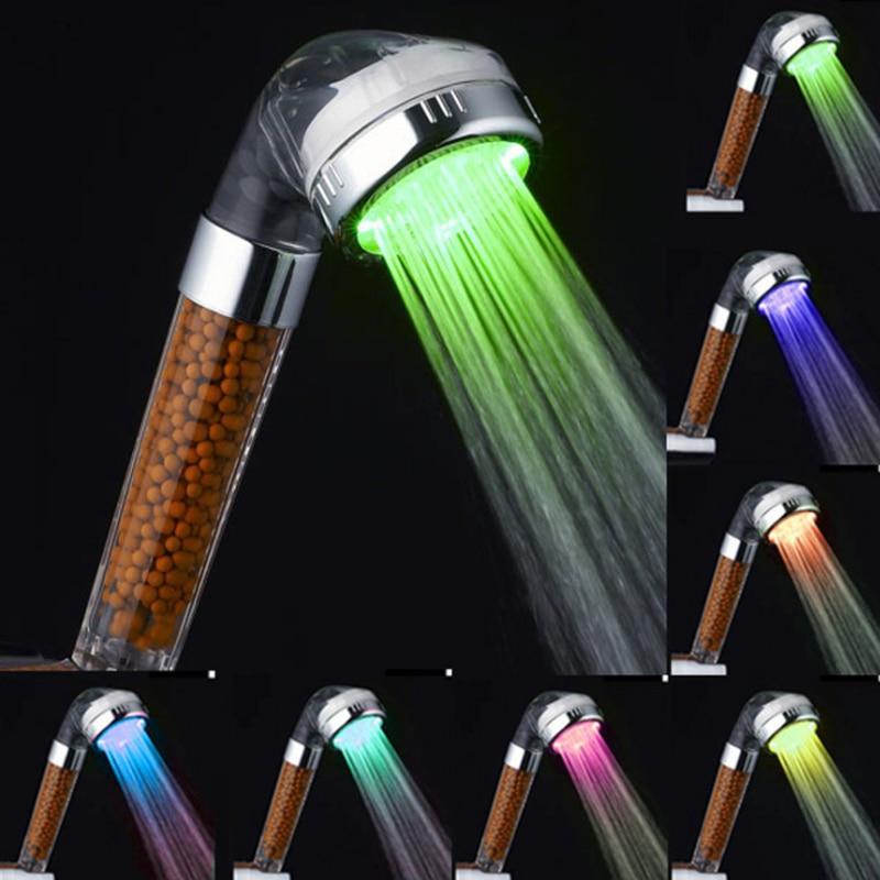 LED High Pressure Handheld Shower Head With Lights - Westfield Retailers