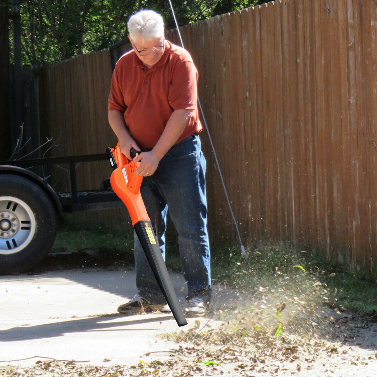 Powerful 20V Cordless Battery Powered Leaf Blower - Westfield Retailers