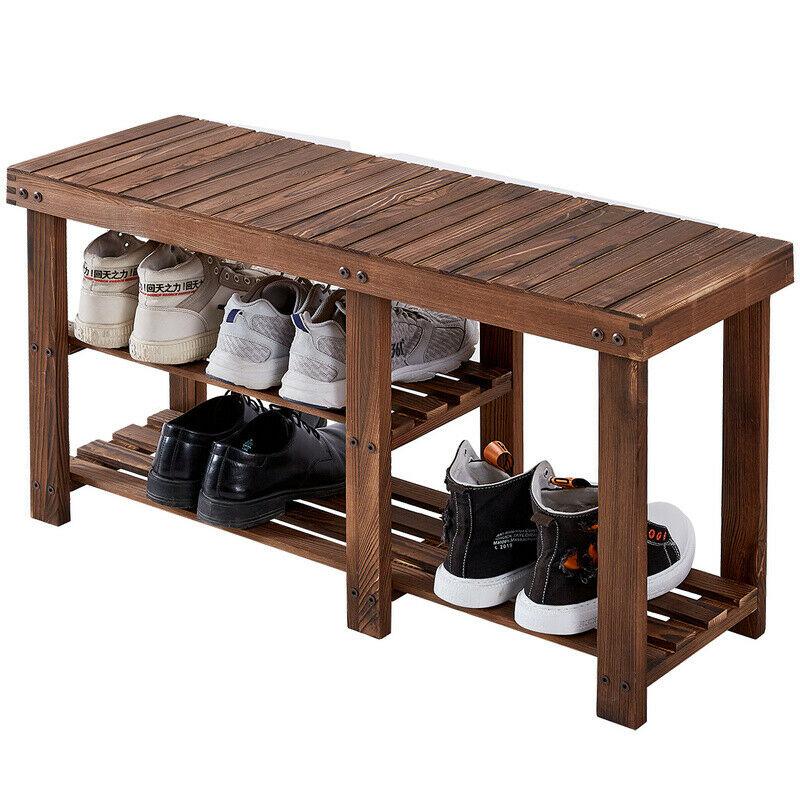 Large Spacious Entryway Shoe Organizer Storage Bench Rack - Westfield Retailers