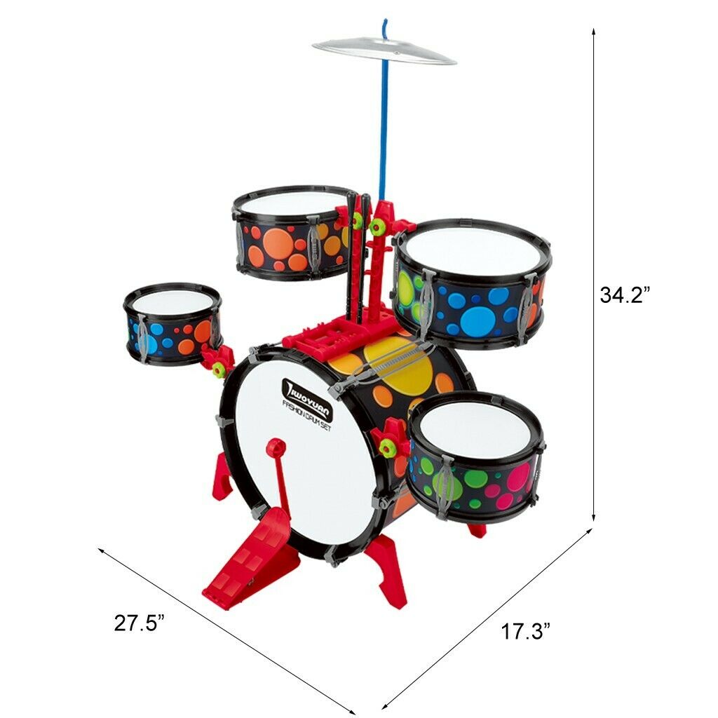 Ultimate Kids Junior Drum Kit Set 34in - Westfield Retailers