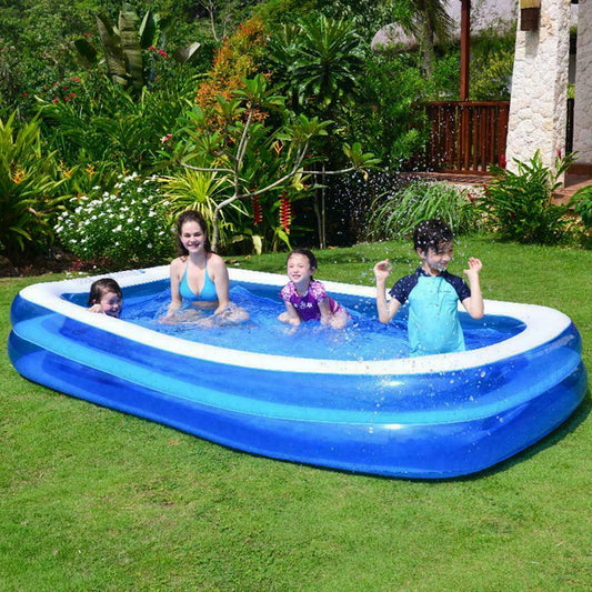 Large Kids Inflatable Blow Up Outdoor Swimming Pool - Westfield Retailers