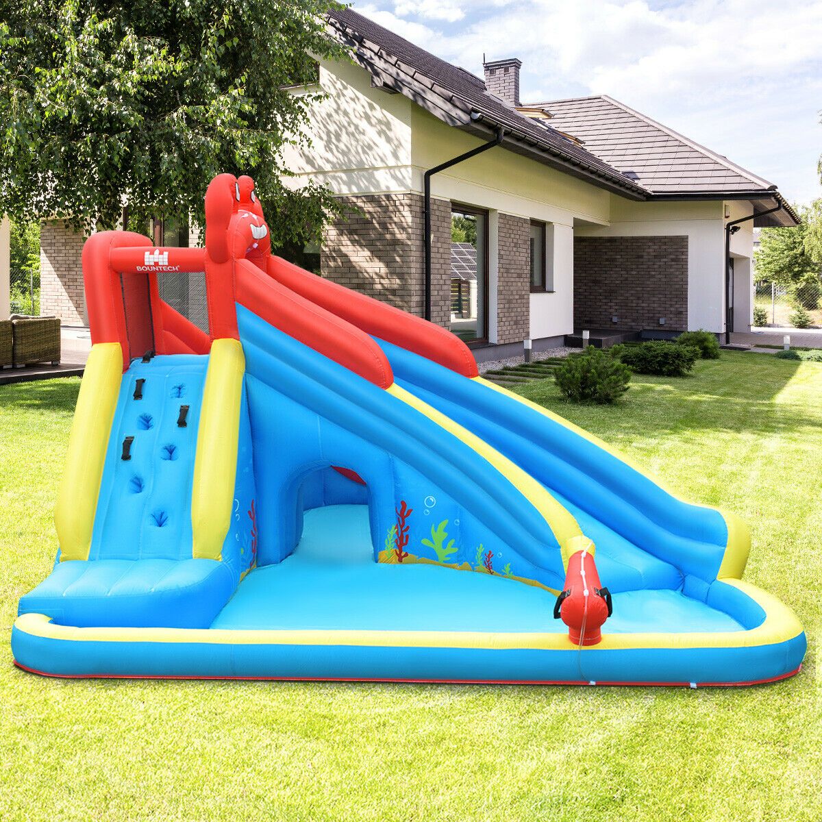 Premium Inflatable Kids Blow Up Pool With Slide - Westfield Retailers