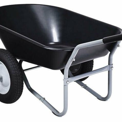 Heavy Duty Two Wheel Steel Garden Wheelbarrow - Westfield Retailers