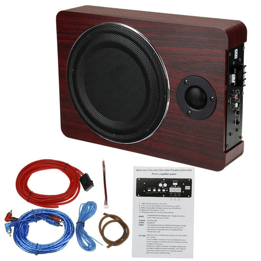 Premium Low Profile Car Powered Audio Subwoofer 8 in - Westfield Retailers