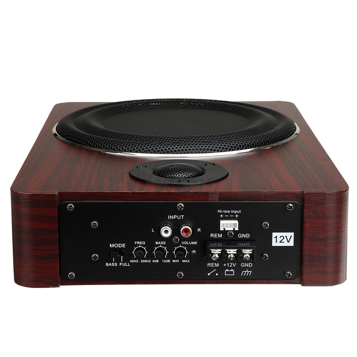 Premium Low Profile Car Powered Audio Subwoofer 8 in - Westfield Retailers