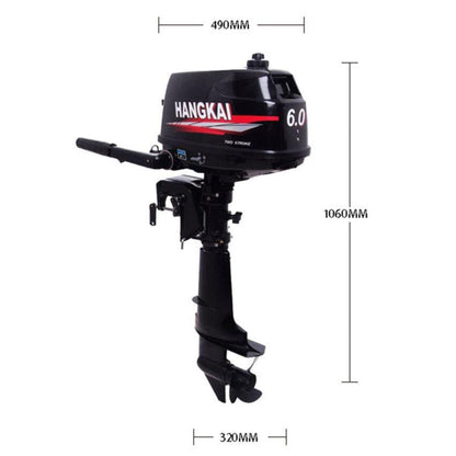 Premium Outboard 2 Stroke Fishing Boat Engine Motor 6 HP - Westfield Retailers