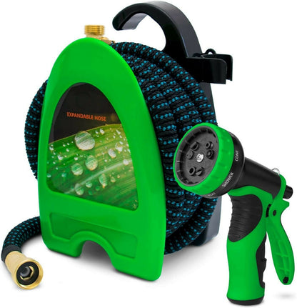 Expandable Collapsing Flexible Garden Water Hose With Reel 75FT - Westfield Retailers