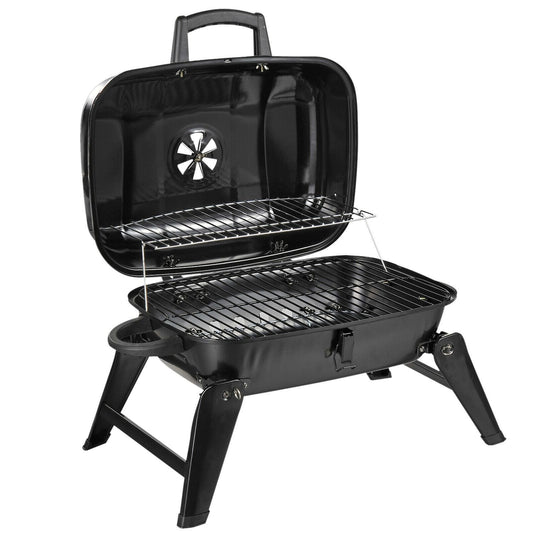 Portable Compact Outdoor Tabletop Backyard Charcoal BBQ Grill - Westfield Retailers