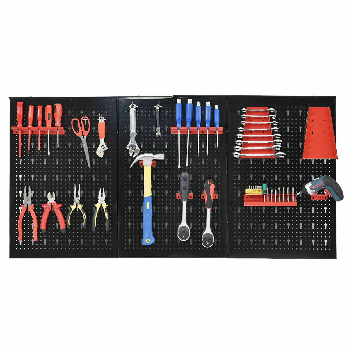 Large Garage Wall Tool Organizer Metal Pegboard 24" x 48" - Westfield Retailers