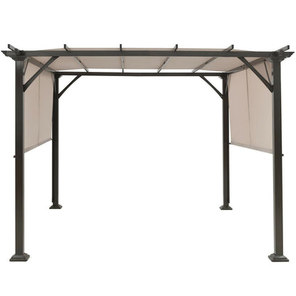 Large Outdoor Backyard Patio Garden Covered Pergola Canopy Kit 10' x 10' - Westfield Retailers