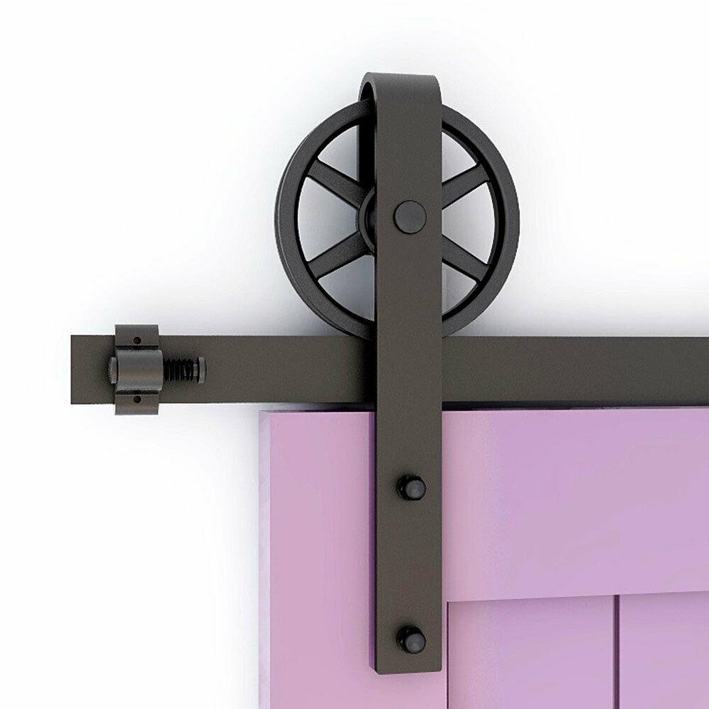 Heavy Duty Sliding Barn Door Track Hardware Kit - Westfield Retailers