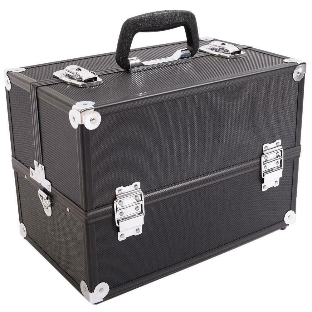 Large Compact Traveling Makeup Organizer Suitcase Box - Westfield Retailers