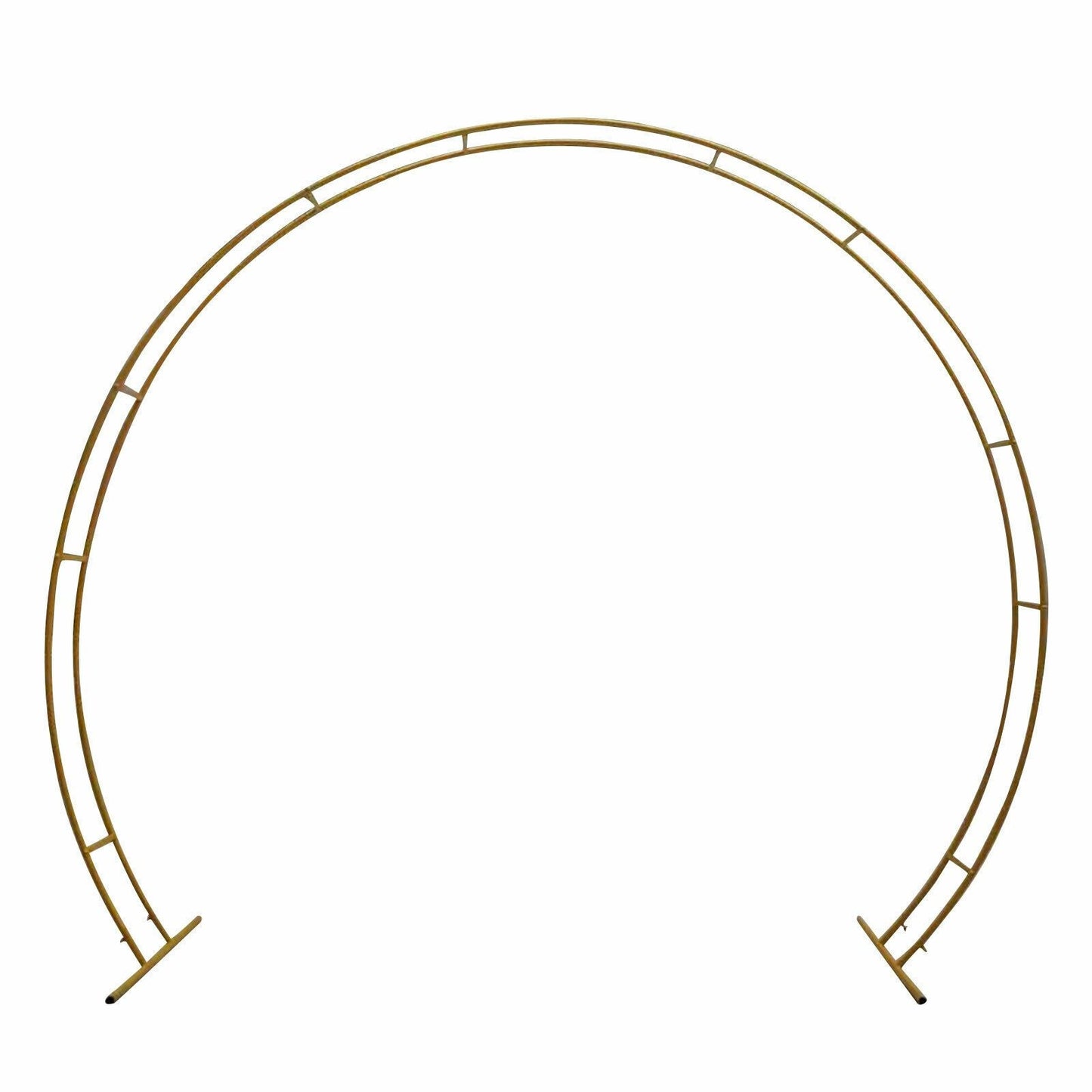 Golden Rustic Round Circle Wedding Arch Trellis 7.5' - Westfield Retailers