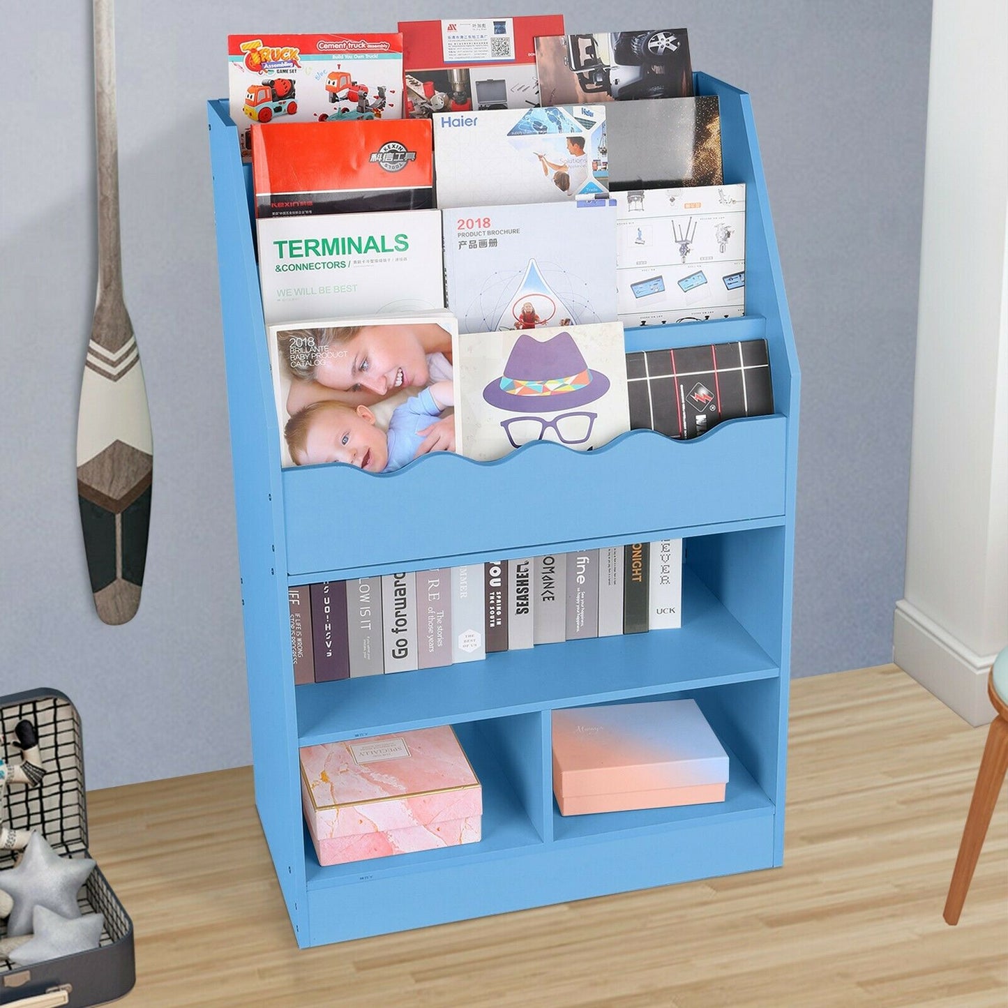 Large Heavy Duty Kids Nursery Room Bookshelf - Westfield Retailers