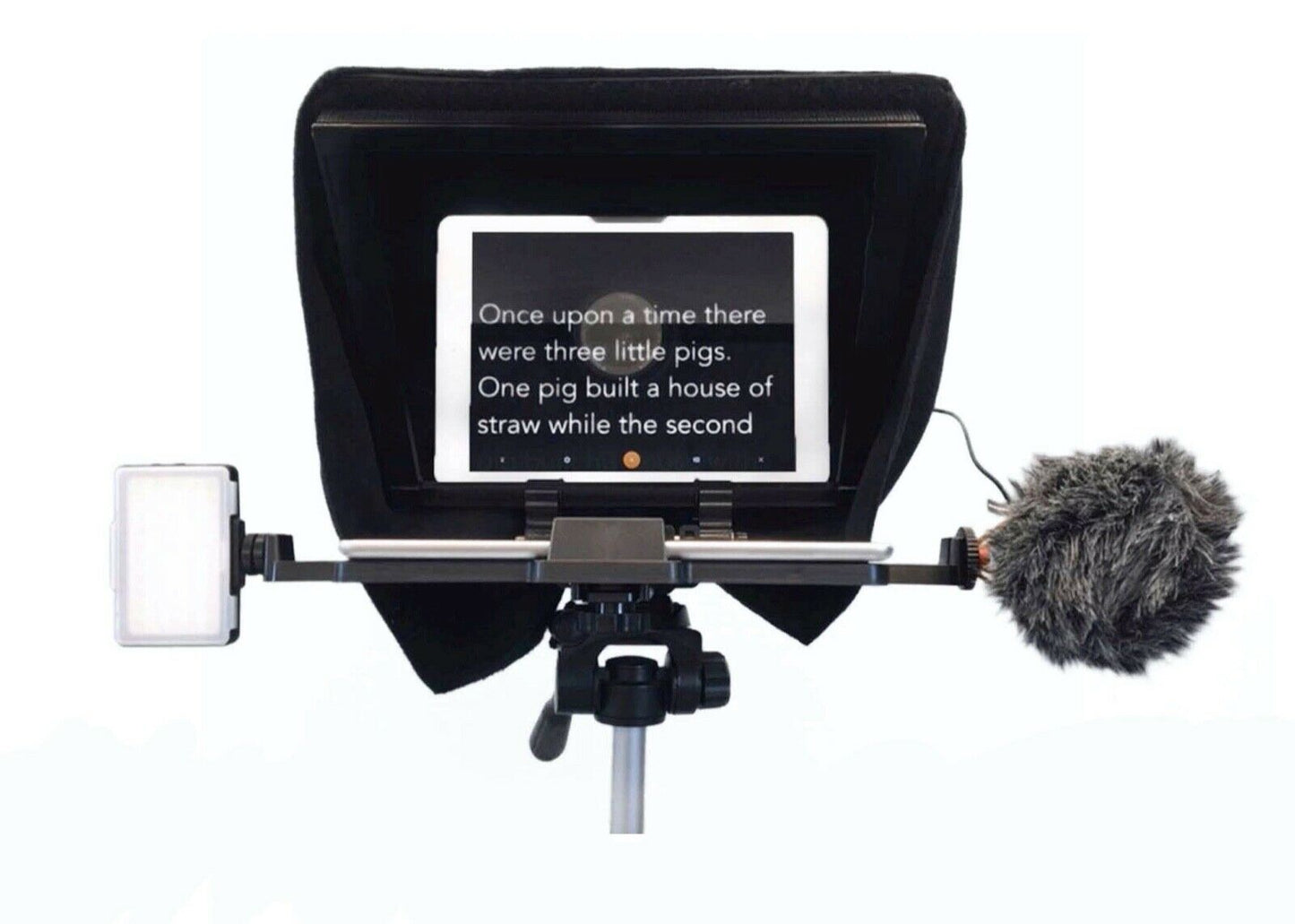 Universal Compact Cue Parrot iPad Teleprompter With Beam 12.9" - Westfield Retailers