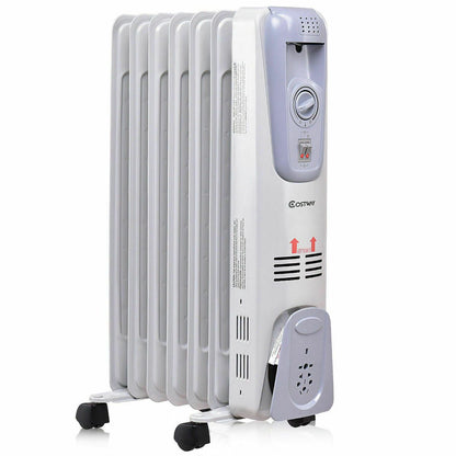 Powerful Oil Filled Freestanding Radiator Heater 1500W - Westfield Retailers