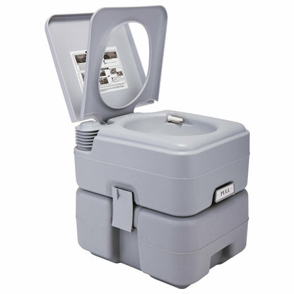 Portable Toilet 5 Gallon 20L Flush Outdoor Camping Toilet Potty Travel Car SUV - Westfield Retailers