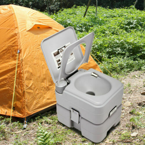 Portable Toilet 5 Gallon 20L Flush Outdoor Camping Toilet Potty Travel Car SUV - Westfield Retailers