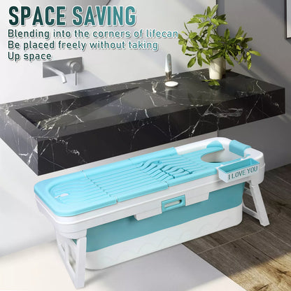 Portable Adult Foldable Bathtub Collapsible Stand Alone Spa