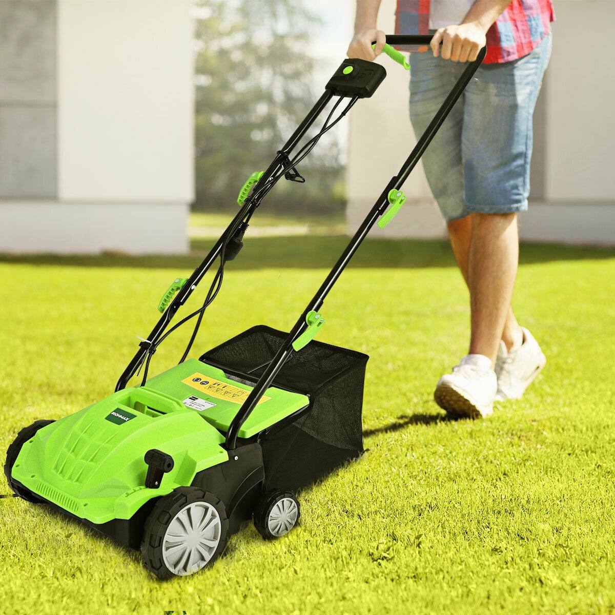 Heavy Duty Electric Lawn Power Grass Dethatcher 13" - Westfield Retailers