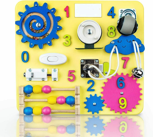 Kids Montessori Sensorial Fidget Busy Board - Westfield Retailers